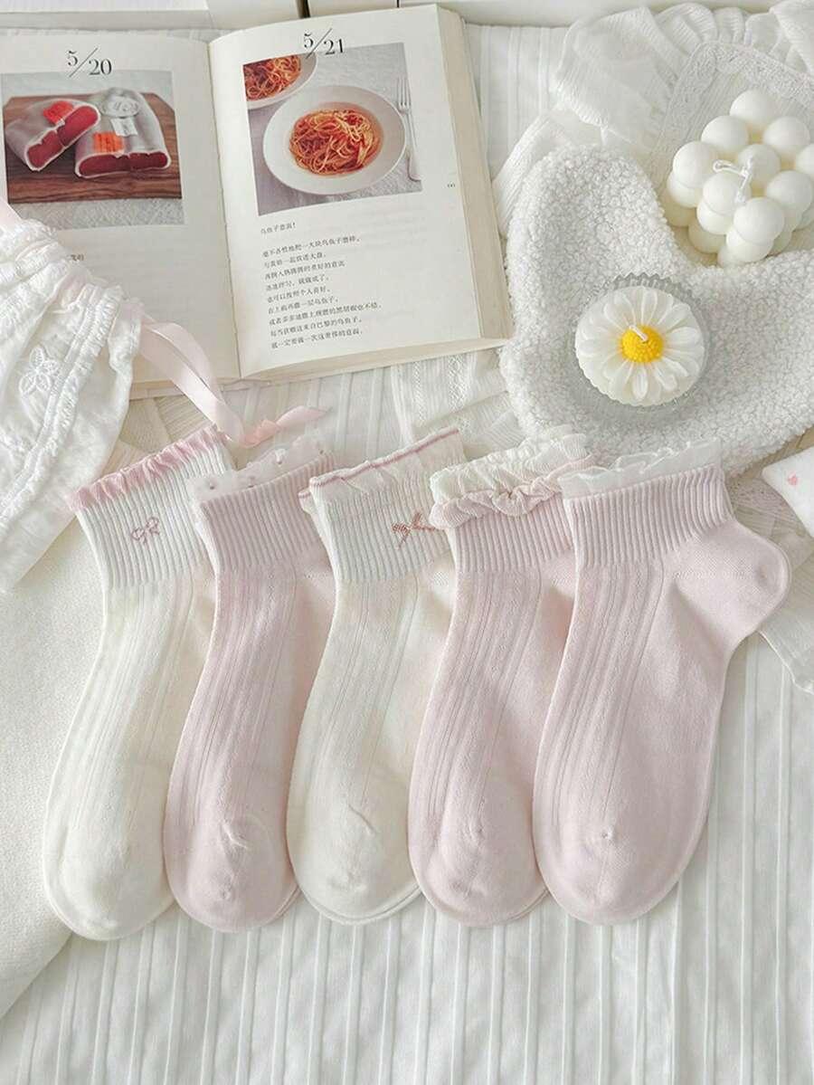 SHEIN SKARPETKI ZDOBIENIE 3-PACK S06__36-39