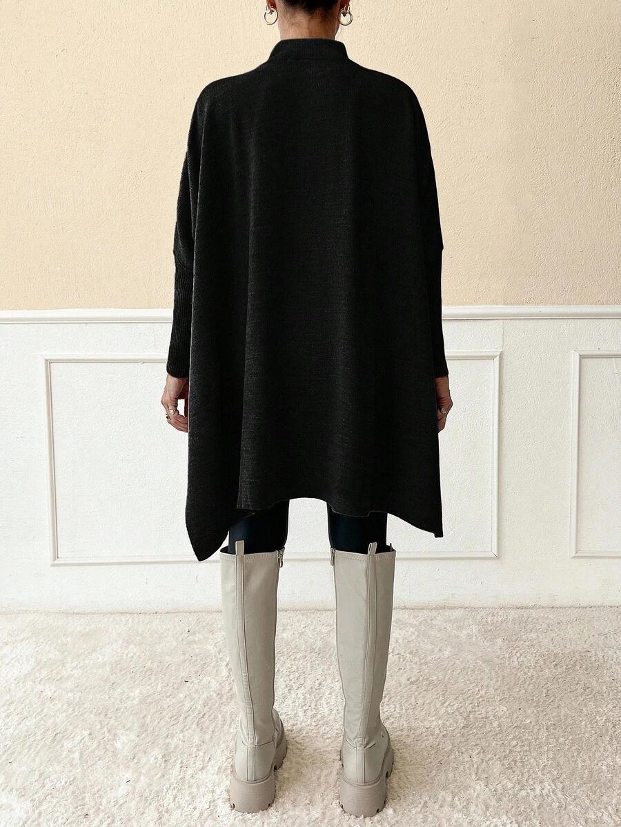 EURMUSE CZARNY LUŹNY SWETER S06__XL