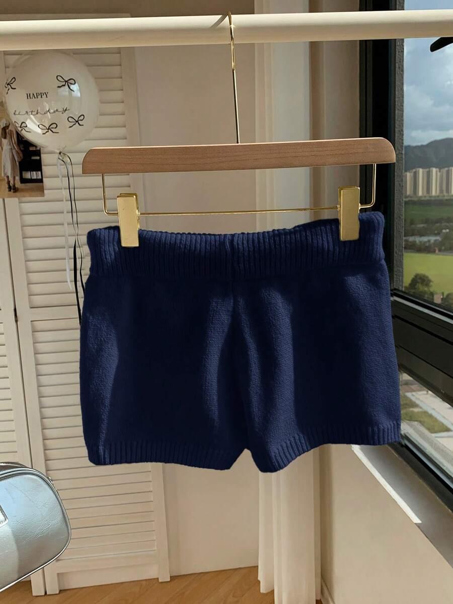 COMFORTCANA GRANATOWE DZIANINOWE SPODENKI S06__M