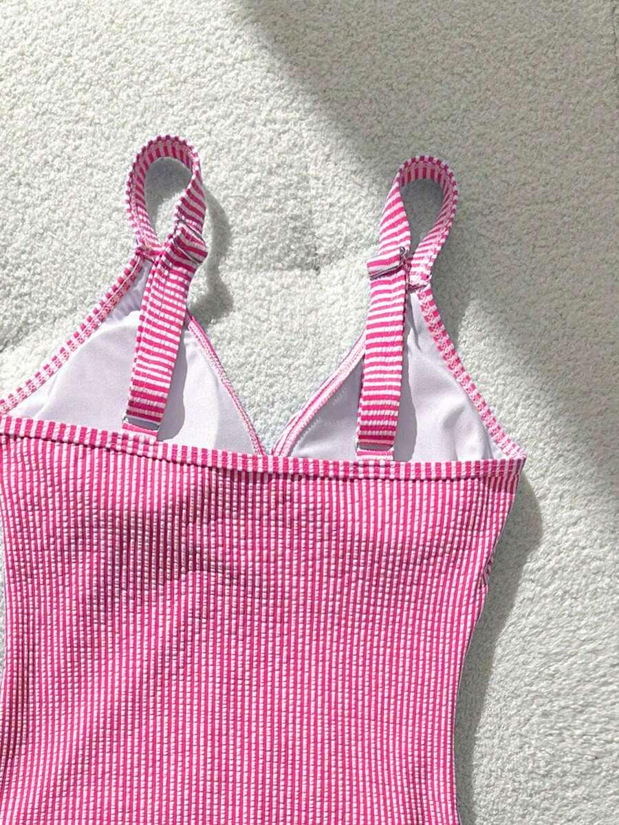 SWIM LUSHOIRE JEDNOCZĘŚCIOWY STRÓJ KĄPIELOWY W PASKI S09__XXL