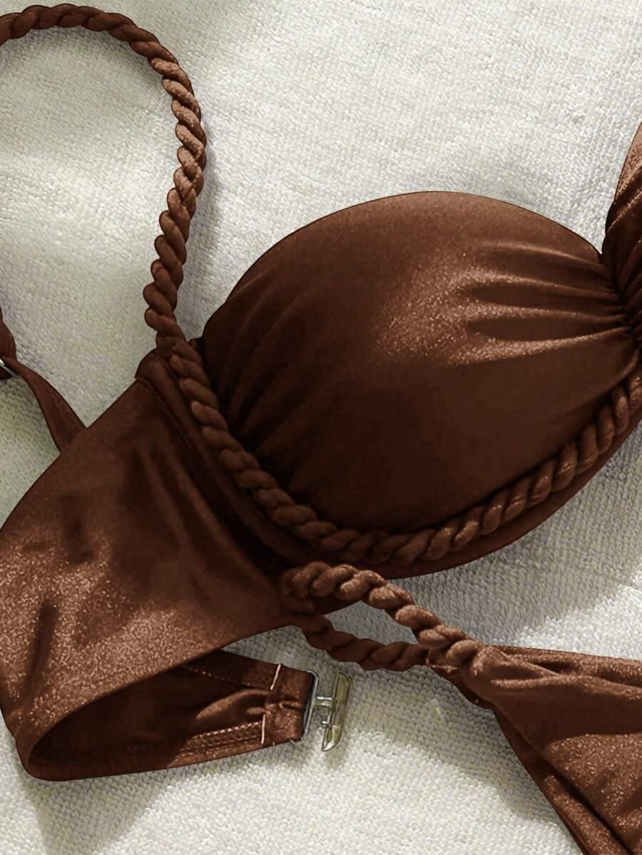 SHEIN DWUCZĘŚCIOWY STRÓJ KĄPIELOWY S09__M