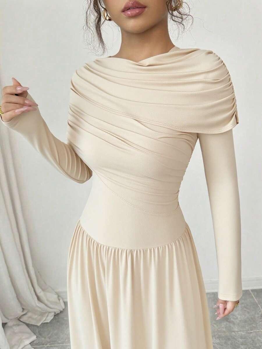 SHEIN SUKIENKA DŁUGI RĘKAW S06__S