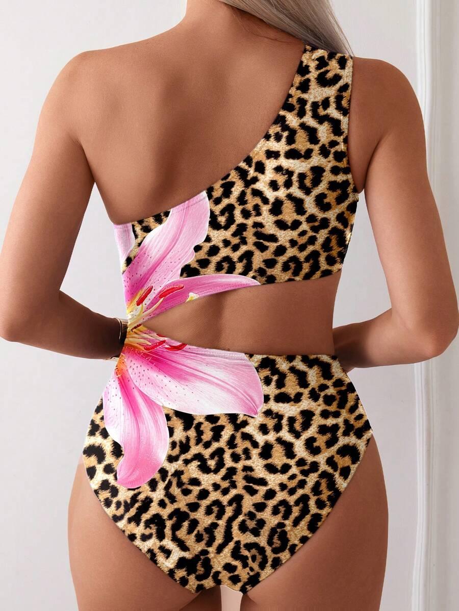 SWIM LUSHOIRE JEDNOCZĘSCIOWY KOSTIUM KĄPIELOWY NA JEDNO RAMIĘ PRINT S09_XXL