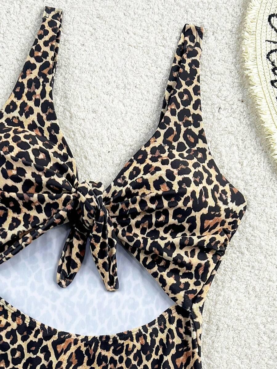 SHEIN JEDNOCZĘŚCIOWY STRÓJ KĄPIELOWY ANIMAL PRINT S09__S