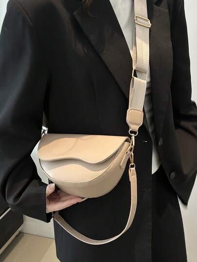 SHEIN BEŻOWA TOREBKA NA RAMIĘ S07__8,5X15X23,5