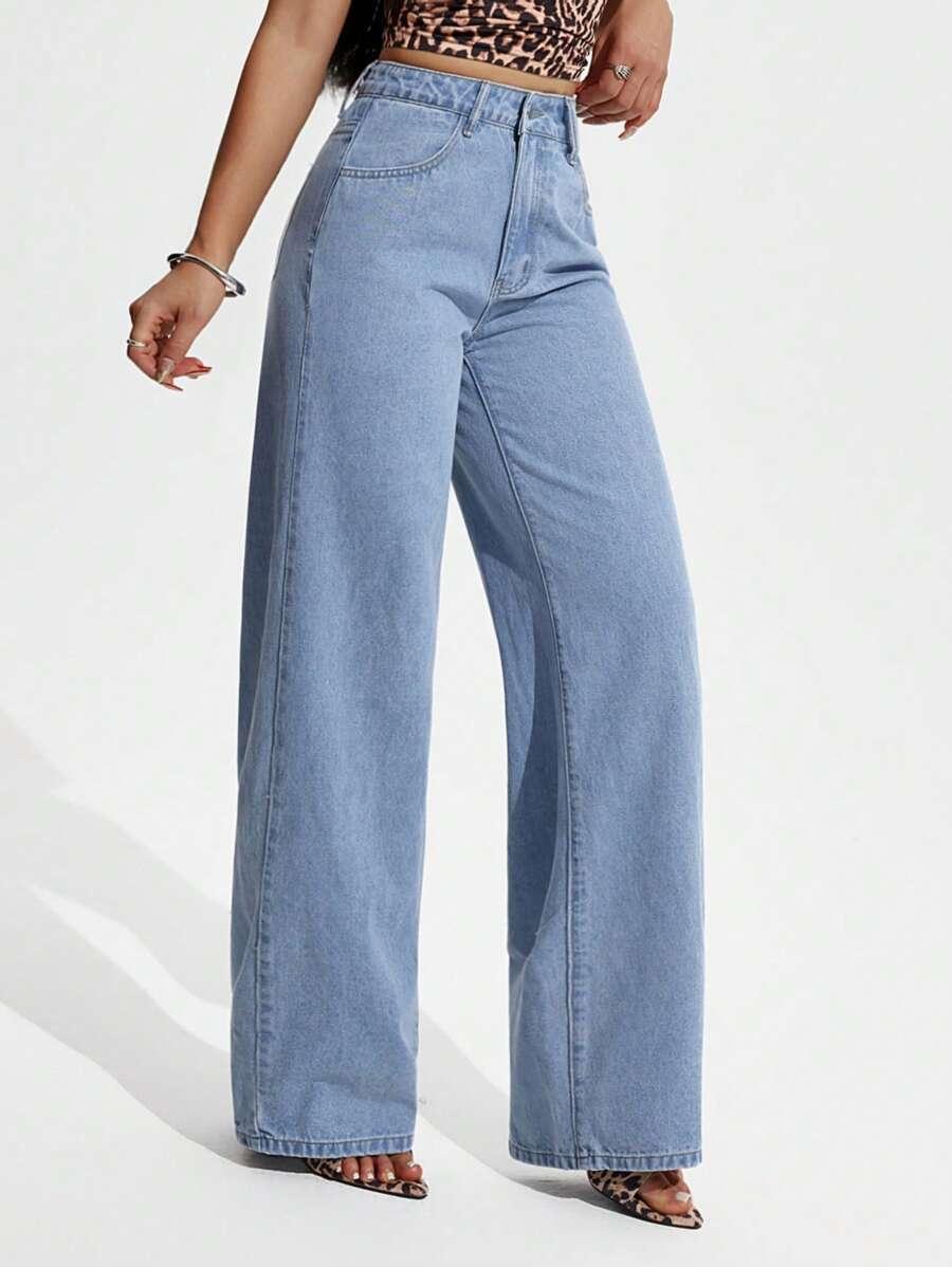 SHEIN NIEBIESKIE SPODNIE JEANS S06__XS