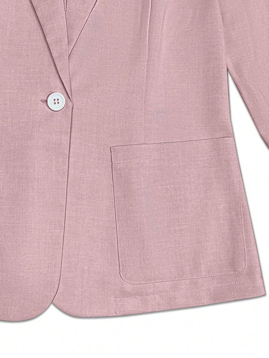 SHEIN RÓŻOWA MARYNARKA GUZIKI S06__M