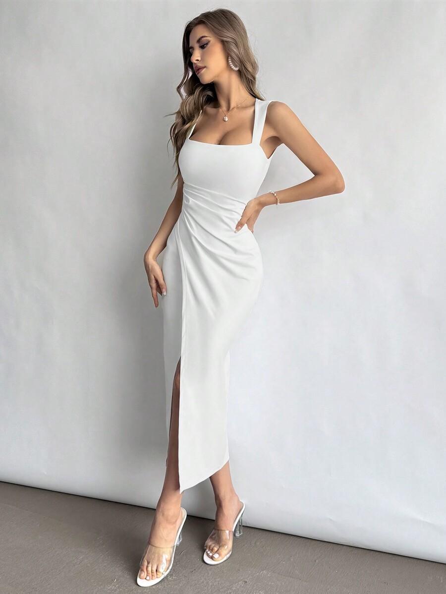 FIRERIE BIAŁA MAXI SUKIENKA S06__M