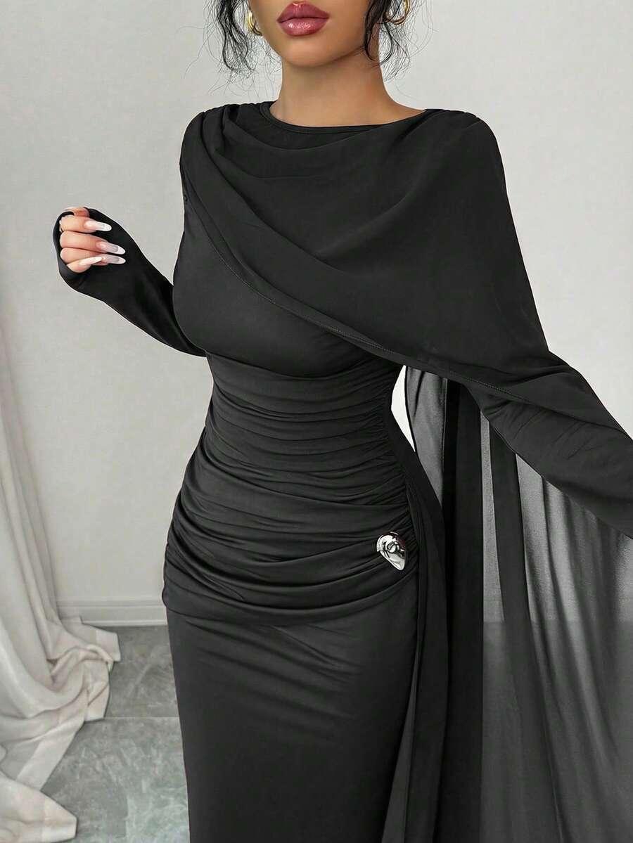 ELENZGA CZARNA MAXI SUKIENKA S06__M