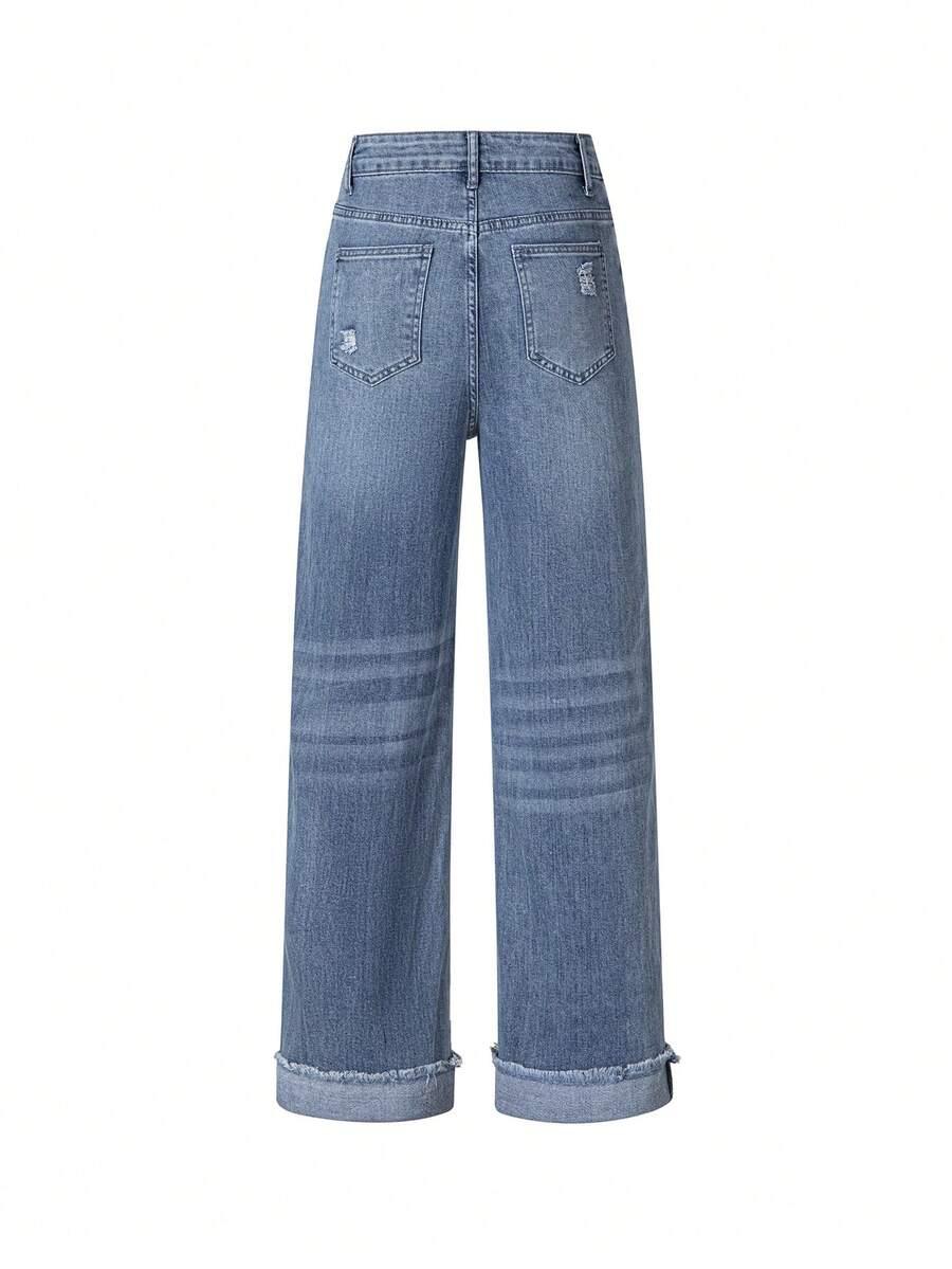 SHEIN NIEBIESKIE SPODNIE JEANS S06__XS