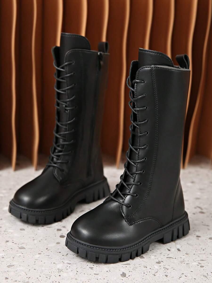 SHEIN CZARNE SZNUROWANE KOZAKI W01__31