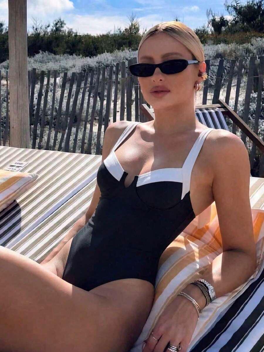 SHEIN JEDNOCZĘŚCIOWY STRÓJ KĄPIELOWY S09__XL