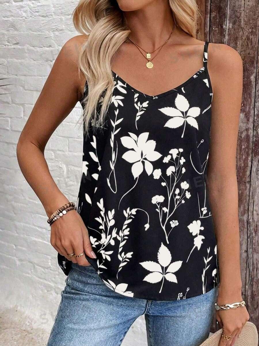 EMERY ROSE TOP NA RAMIĄCZKACH WZÓR S09__M