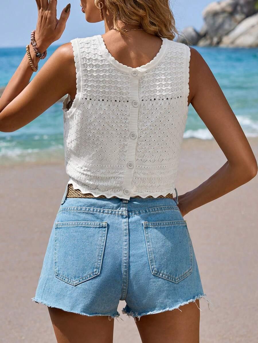 SHEIN BIAŁY TOP NA RAMIĄCZKACH S06__S