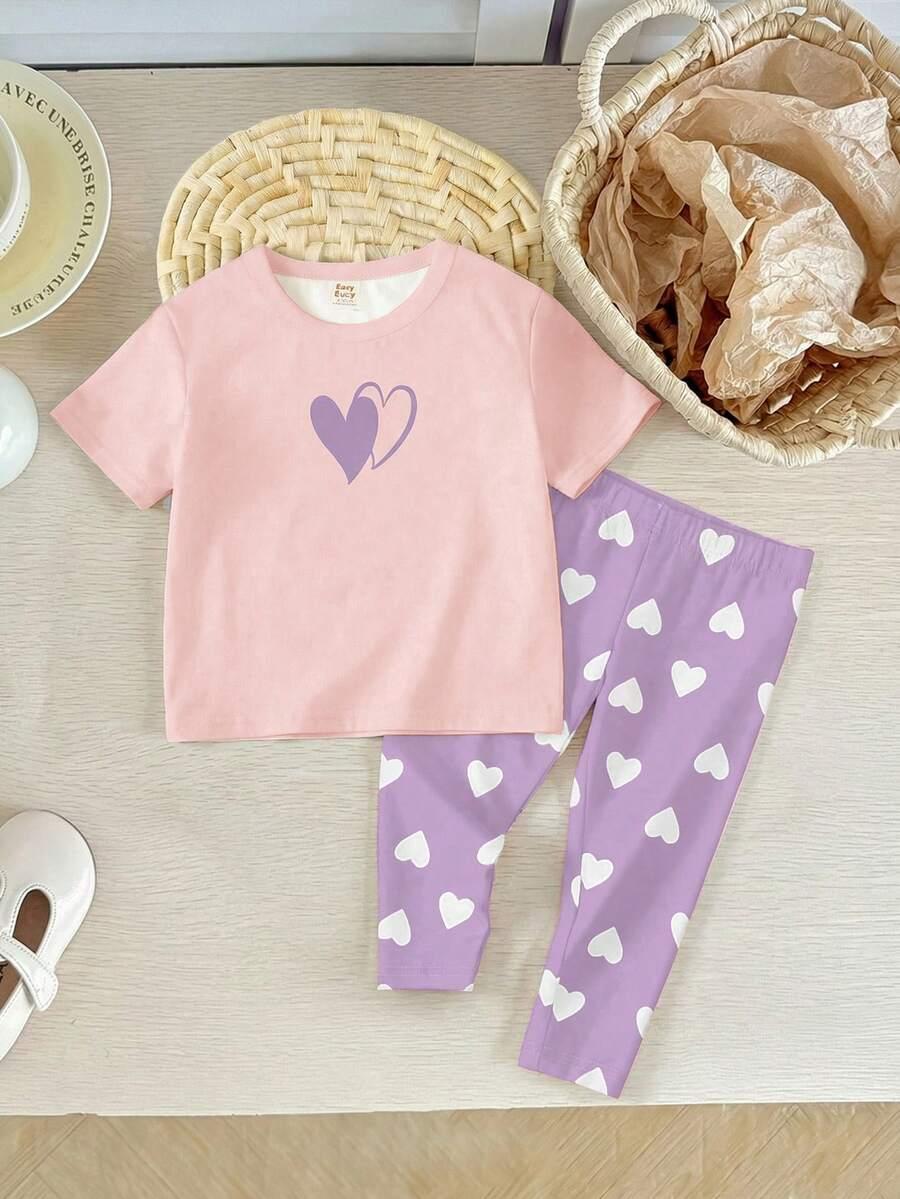 SHEIN T-SHIRT LEGGINSY KOMPLET S06__86-92