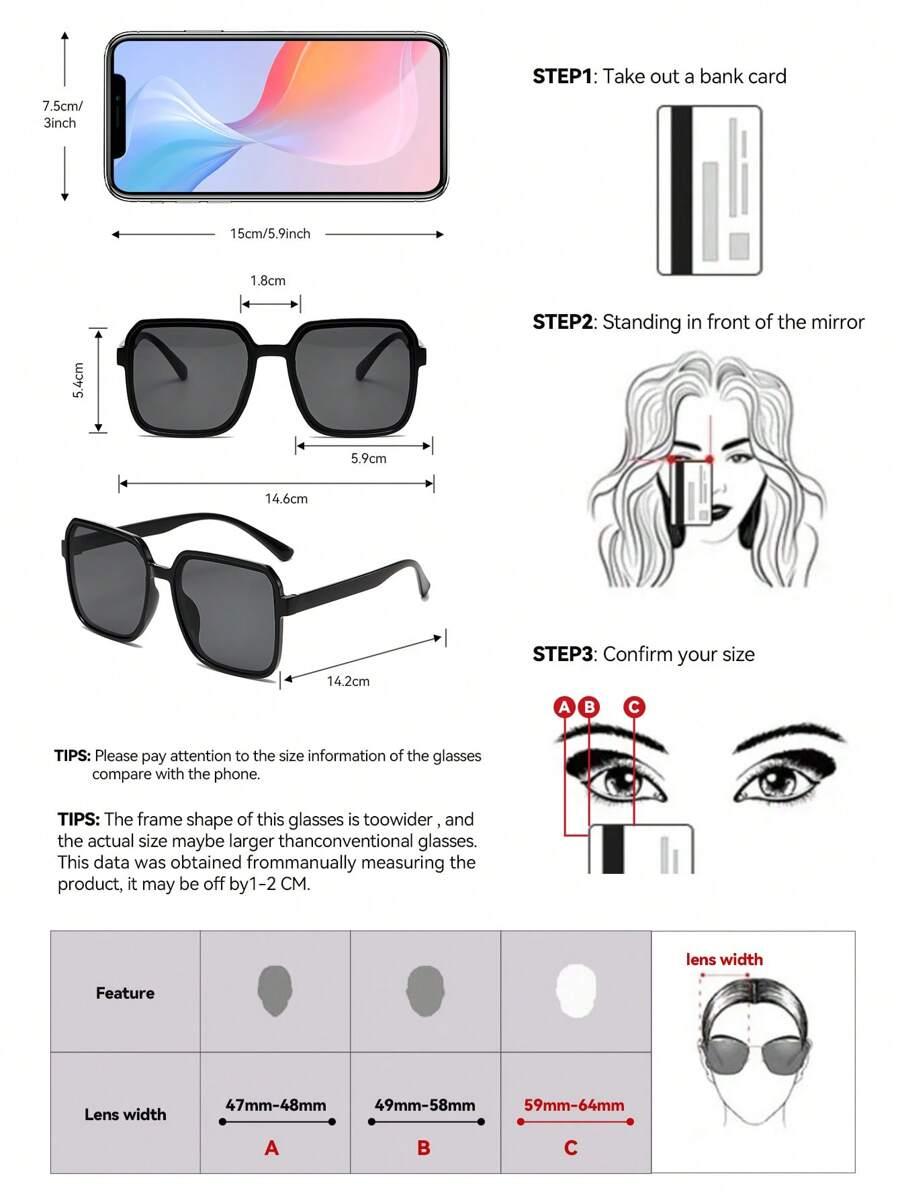 SHEIN ZESTAW OKULARÓW PRZECIWSŁONECZNYCH 6-PACK S07