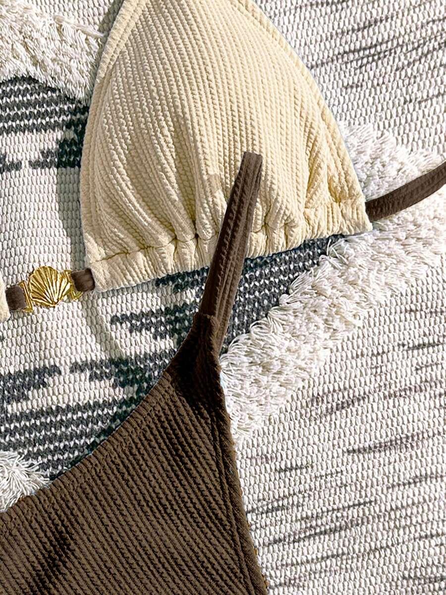 SHEIN DWUCZĘŚCIOWY STRÓJ KĄPIELOWY S09__XS