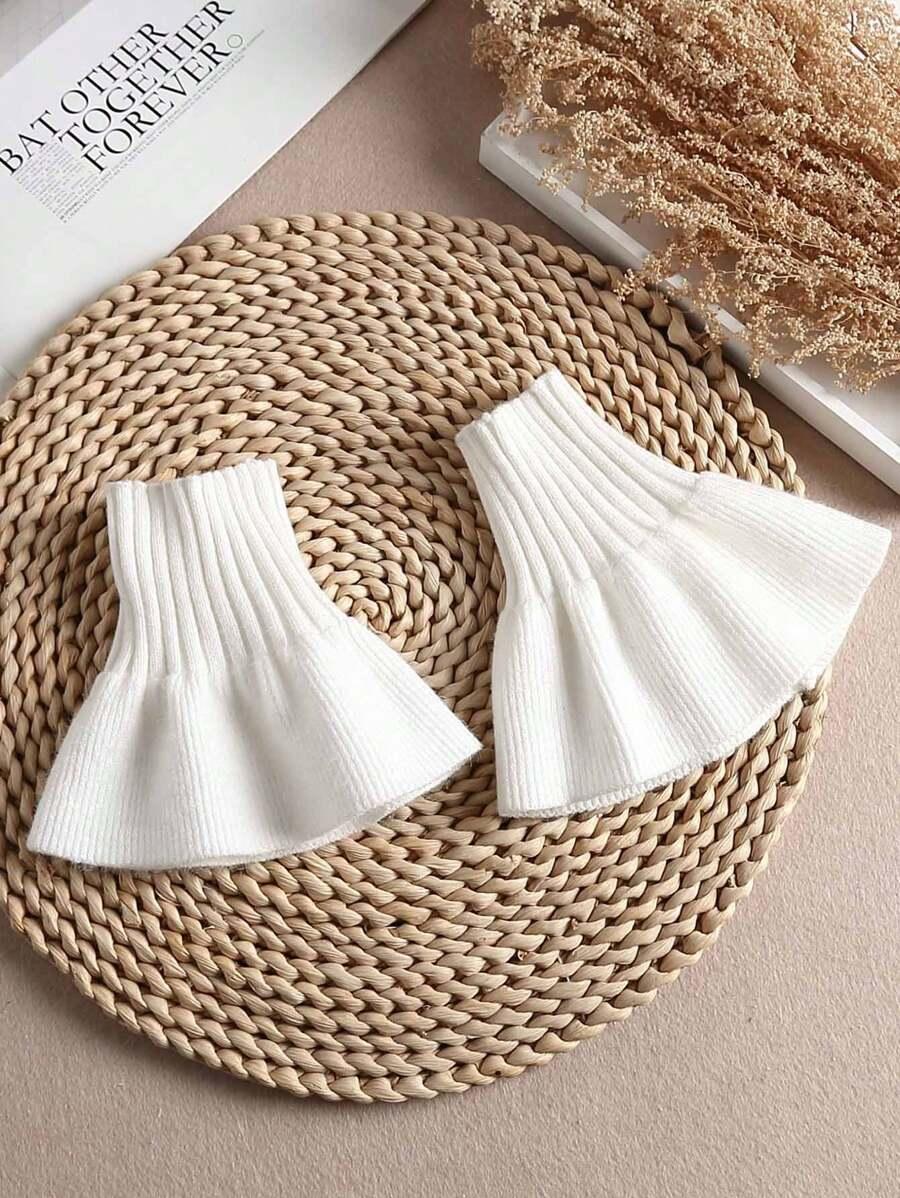 SHEIN BIAŁE RĘKAWY MANKIETY S07
