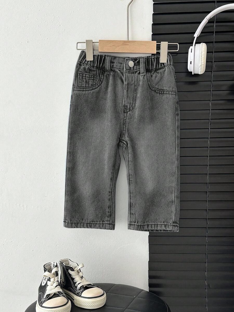 SHEIN CZARNE SPODNIE JEANS S06__80/86
