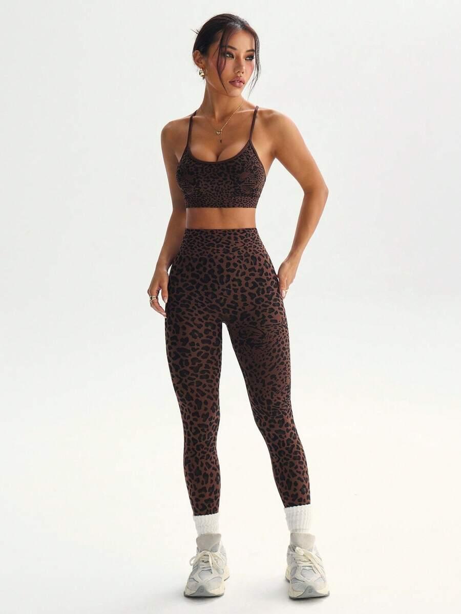 SHEIN TOP LEGGINSY KOMPLET SPORTOWY S06__S