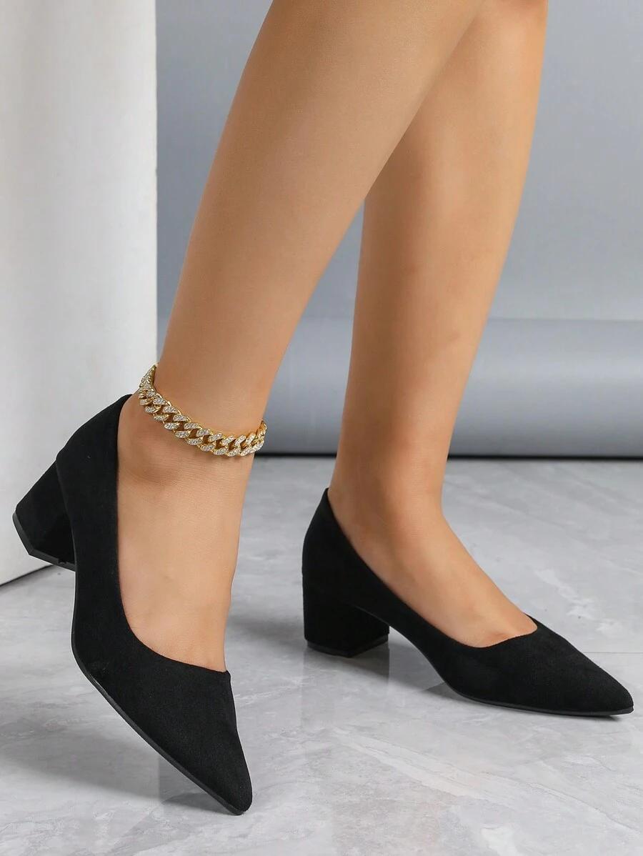 SHEIN CZARNE CZÓŁENKA OBCAS S06__36