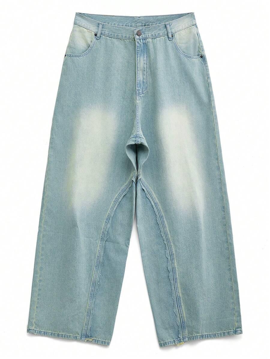 NEON BLANC SZEROKIE SPODNIE JEANS PK01__S