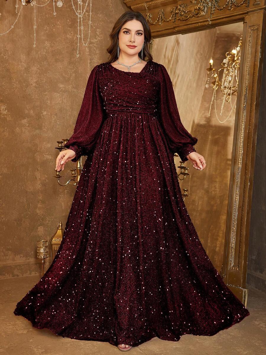SHEIN BORDOWA MAXI SUKIENKA S06__52