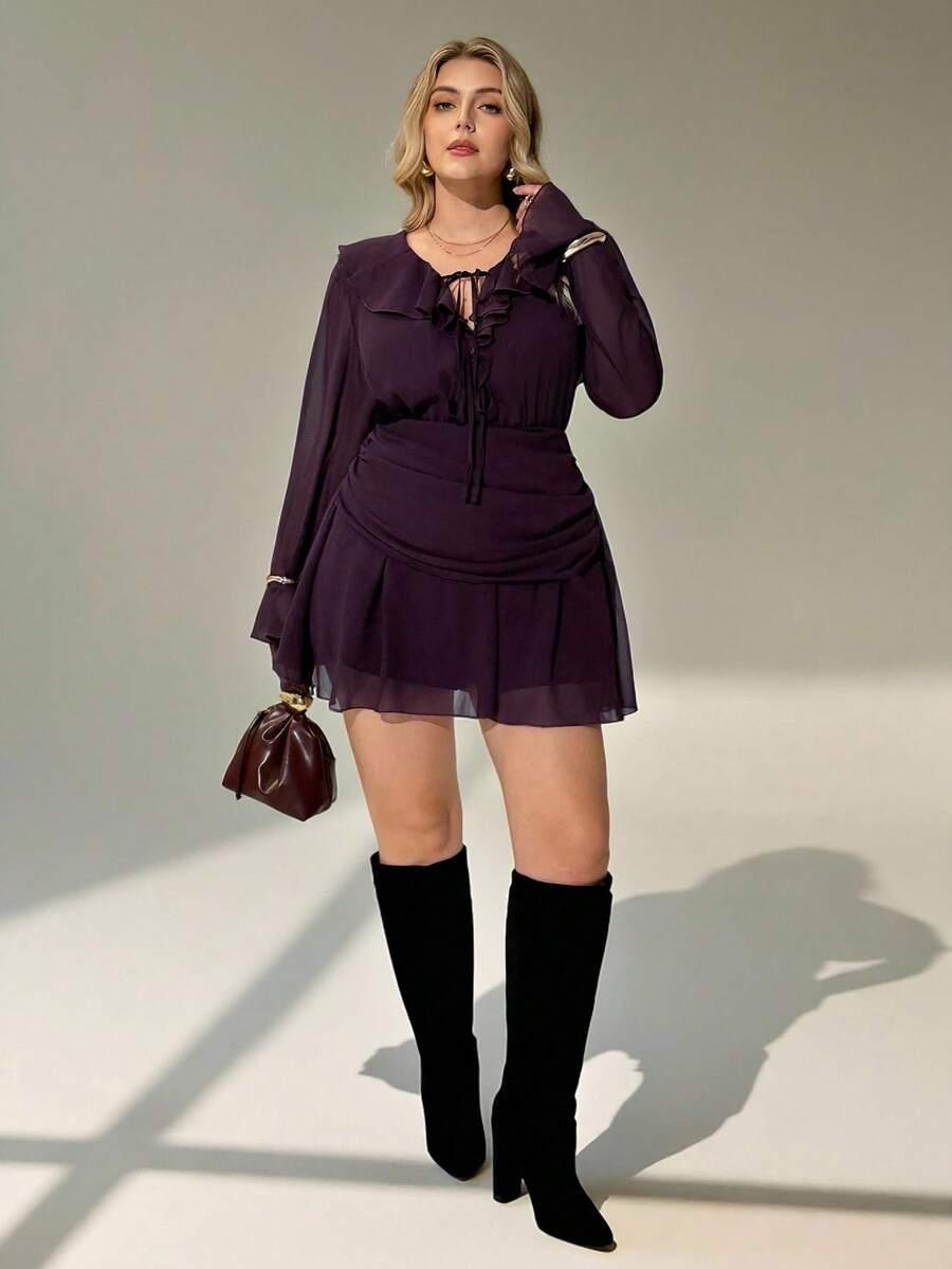 SHEIN FIOLETOWY KOMBINEZON CASUAL S06__52