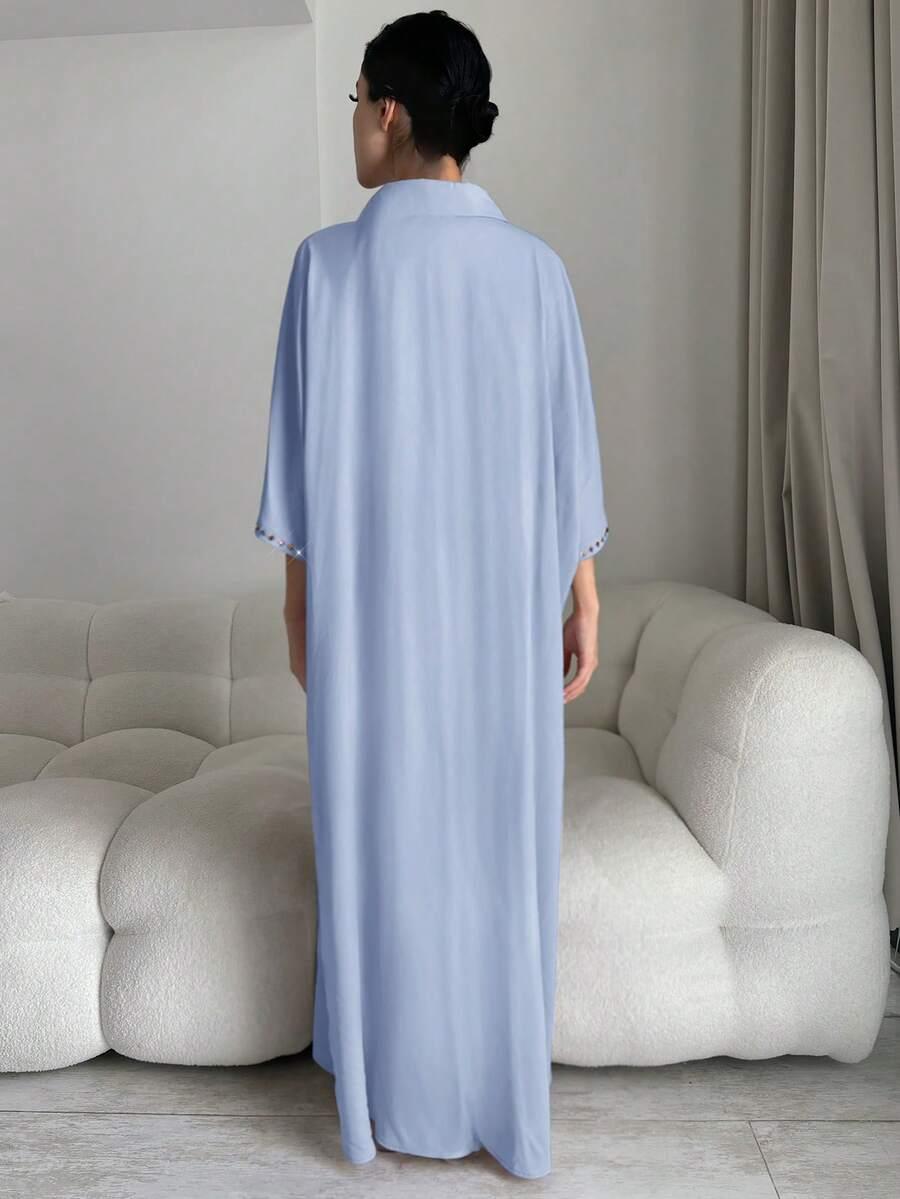 SHEIN NIEBIESKA MAXI SUKIENKA S06__XXL