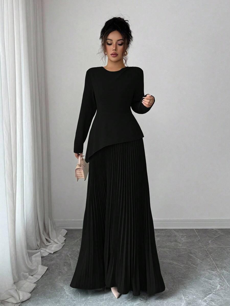 ELENZGA CZARNA MAXI SUKIENKA S06__L
