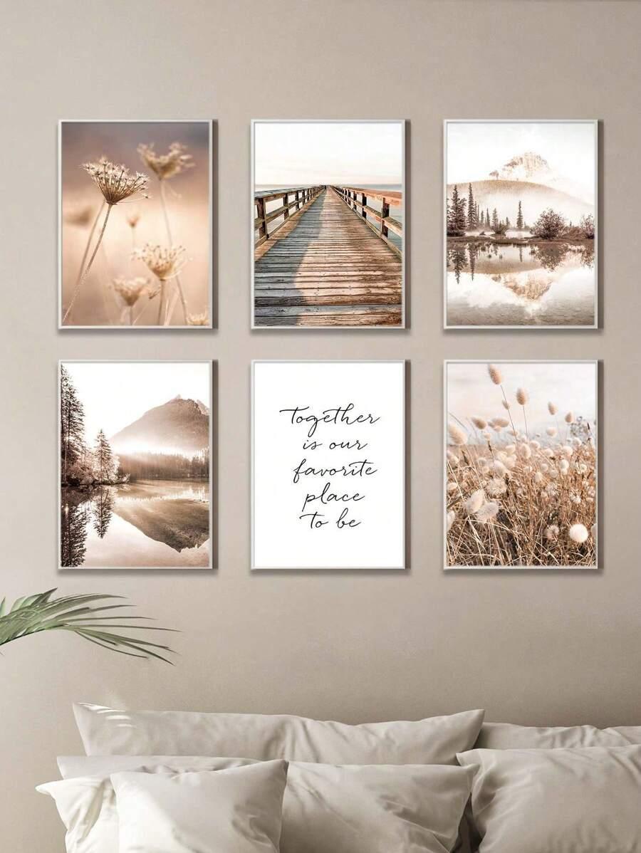 SHEIN PLAKAT NA PŁÓTNIE 6-PACK S07__30X40CM