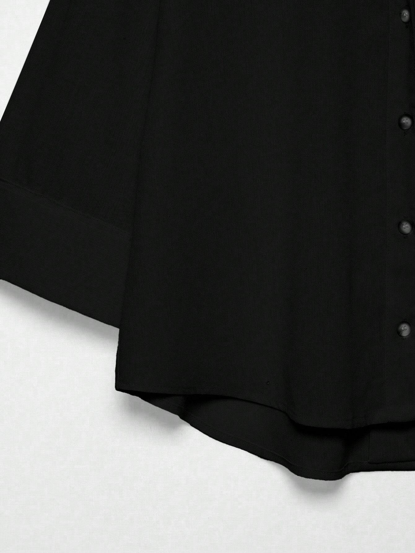 SHEIN CZARNA KOSZULA GUZIKI S06__M