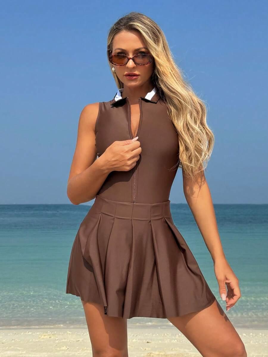 SHEIN JEDNOCZĘŚCIOWY STRÓJ KĄPIELOWY S09__M