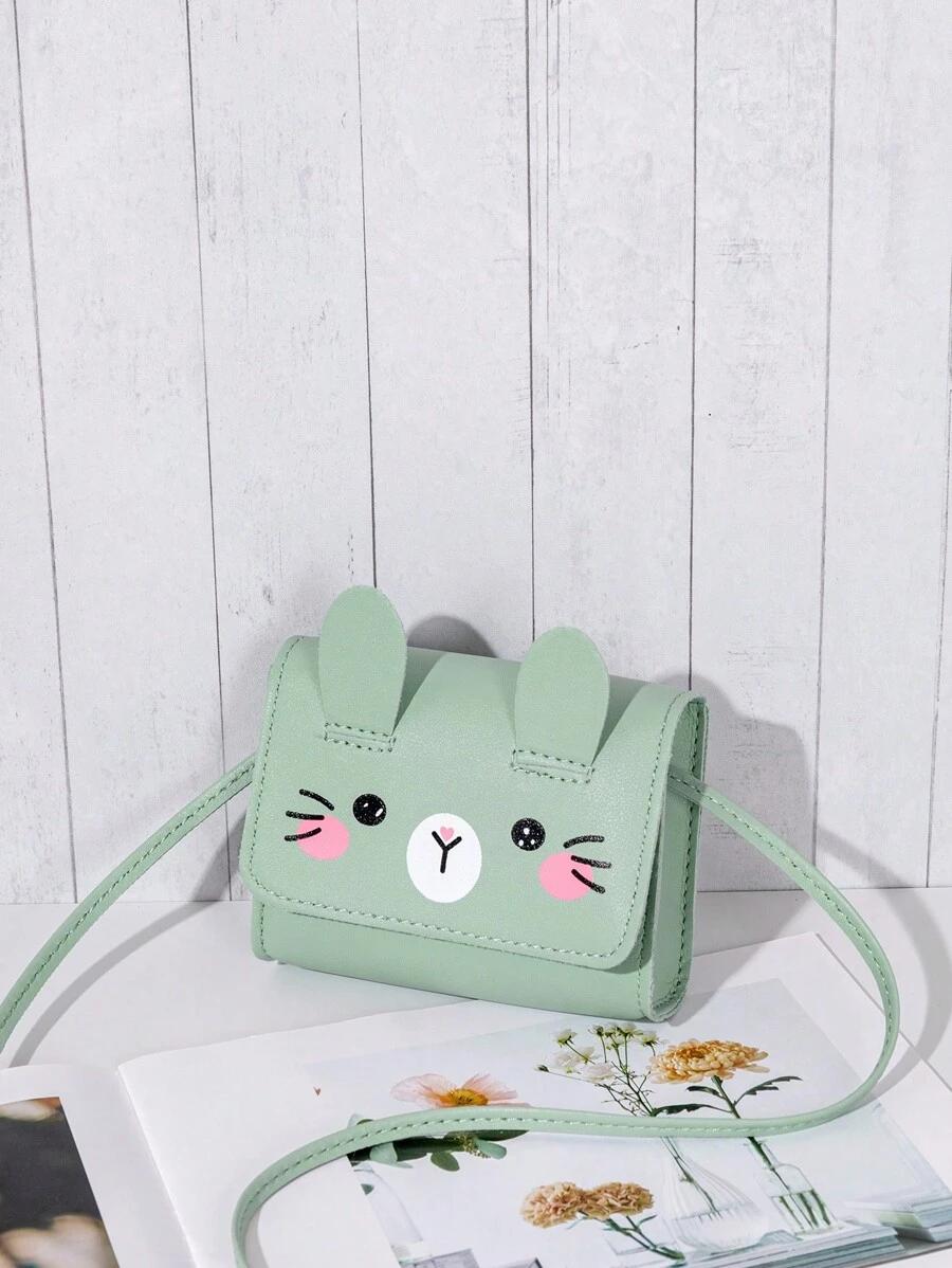 SHEIN ZIELONA TOREBKA NA RAMIĘ PRINT S07__12X12CM