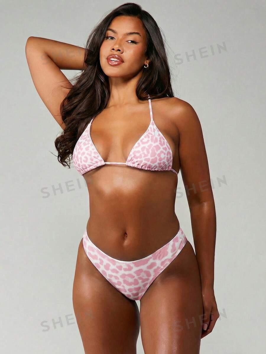 MISSGUIDED DWUCZĘŚCIOWY STRÓJ KĄPIELOWY ANIMAL PRINT S09__S