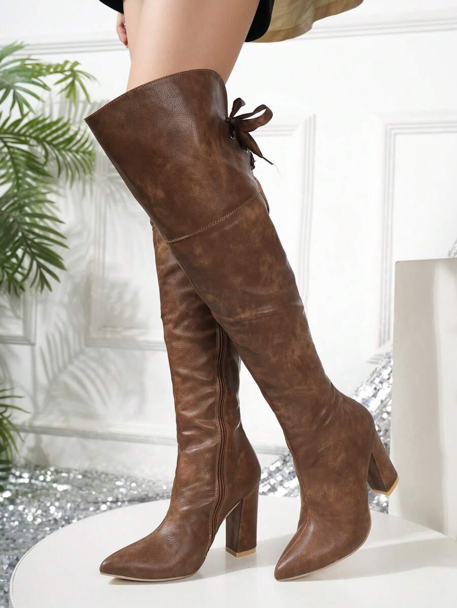 SHEIN BRĄZOWE KOZAKI OBCAS W01__38