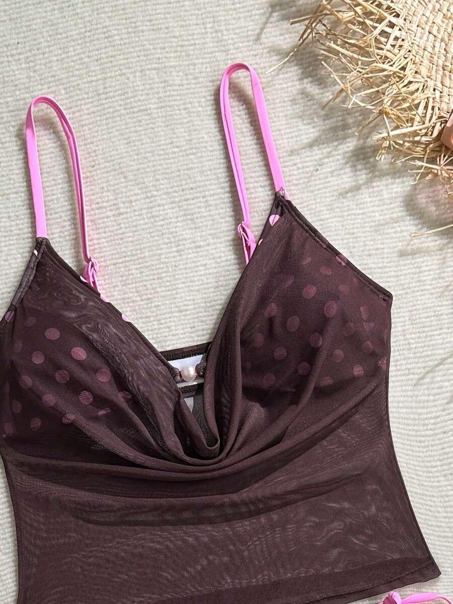 SWIM MOD DWUCZĘŚCIOWY STRÓJ KĄPIELOWY GROSZKI S09__M