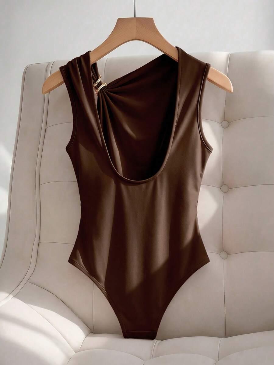 FRANCLIA BRĄZOWE BODY ZDOBIENIE S06__L