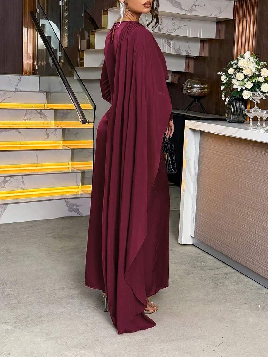 SHEIN BORDOWA MAXI SUKIENKA S06__M