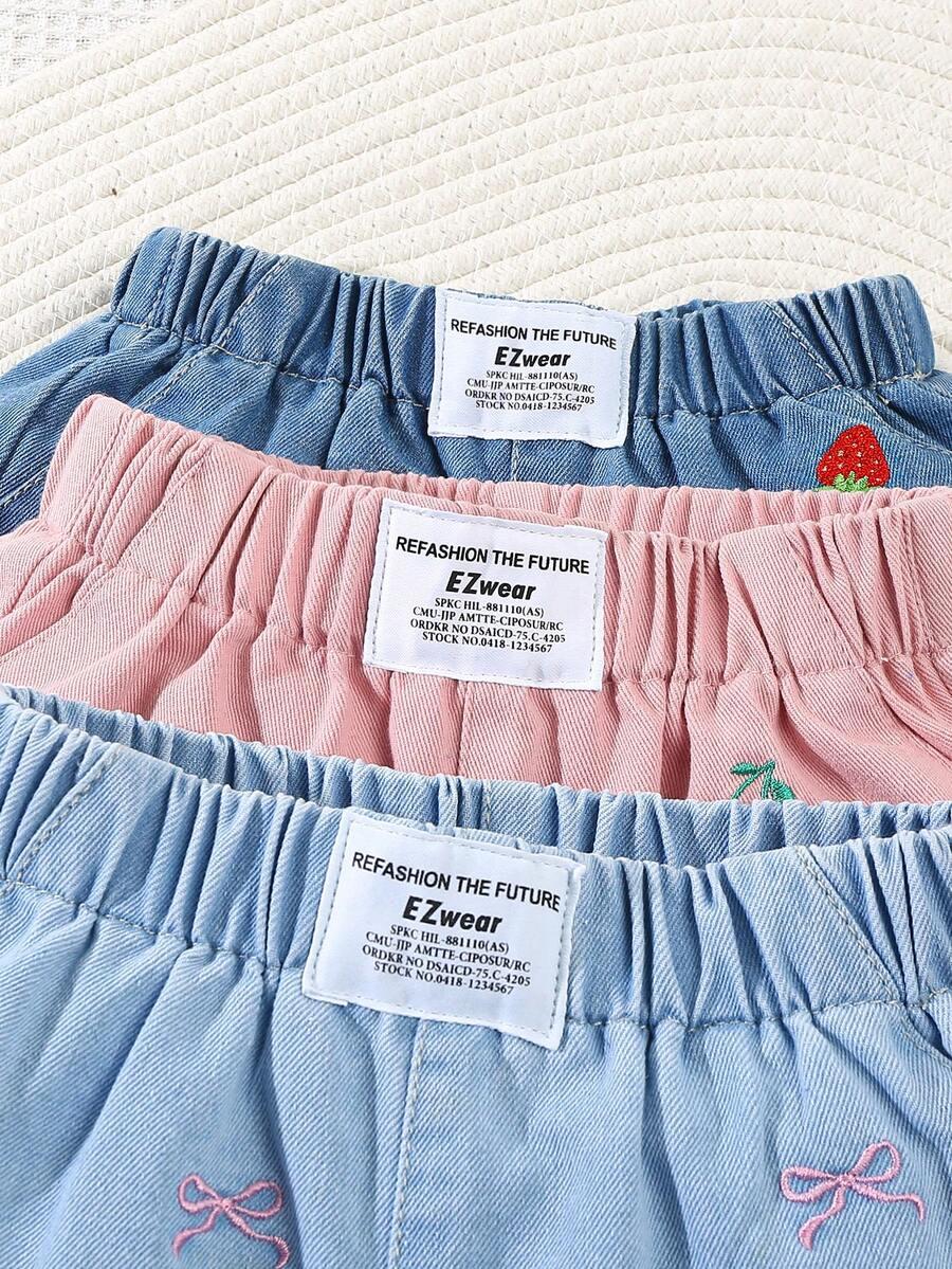SHEIN KRÓTKIE SPODENKI JEANS 3-PACK S06__98/104