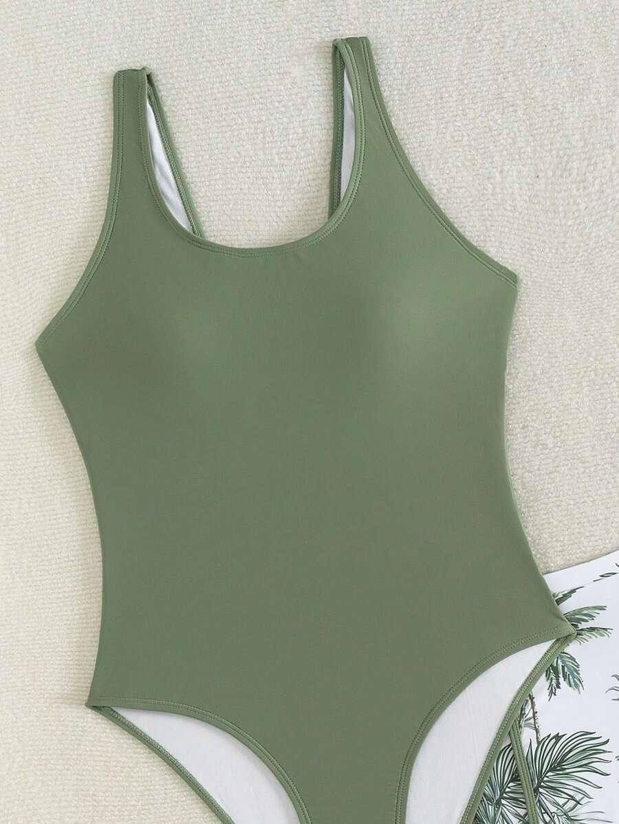 SHEIN JEDNOCZĘŚCIOWY STRÓJ KĄPIELOWY SZORTY S09__162-166