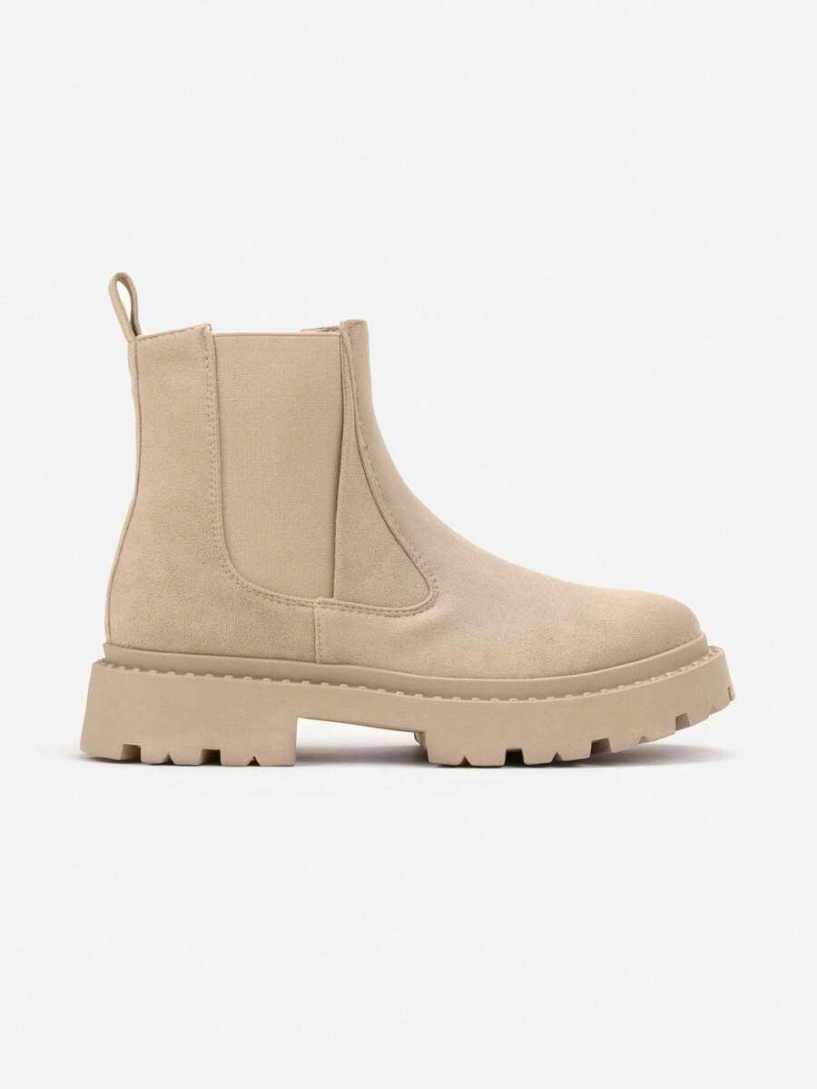 SHEIN BEŻOWE BOTKI CASUAL W01__38
