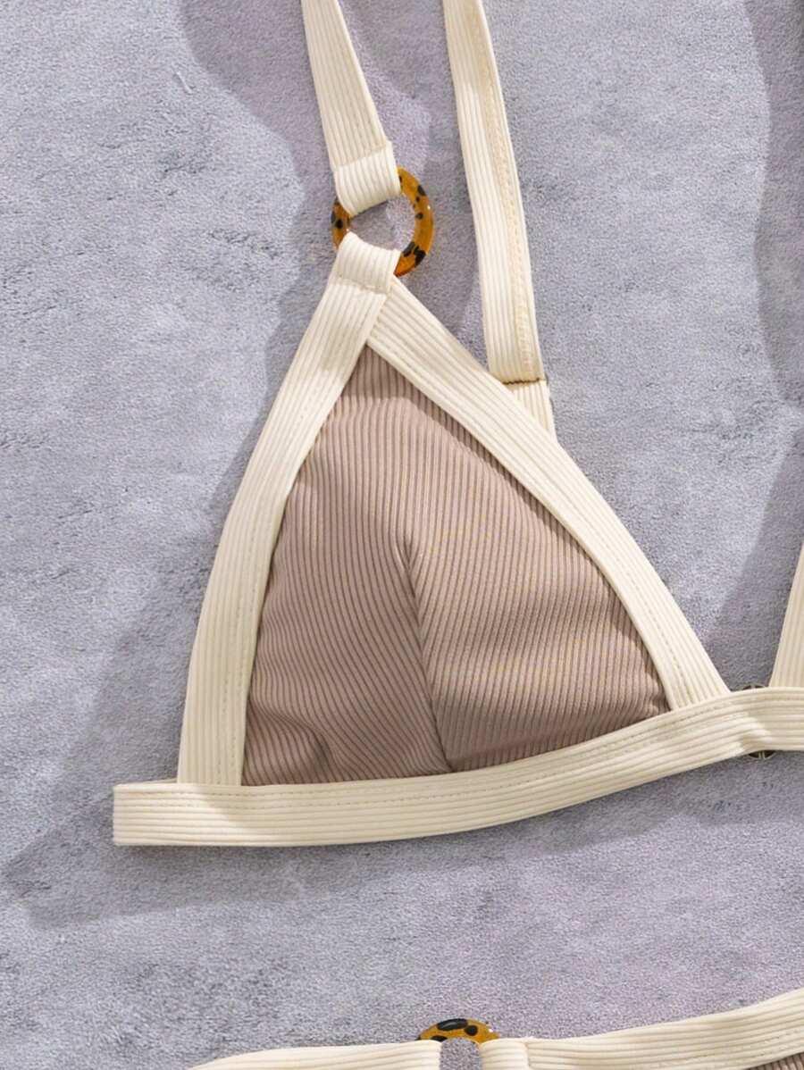 SHEIN DWUCZĘŚCIOWY STRÓJ KĄPIELOWY S09__L