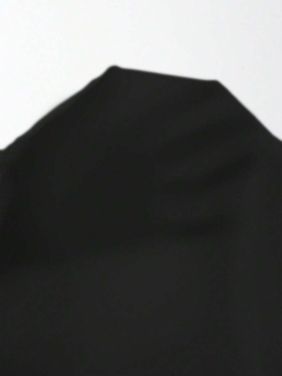 SHEIN CZARNA SUKIENKA V DEKOLT S06__L