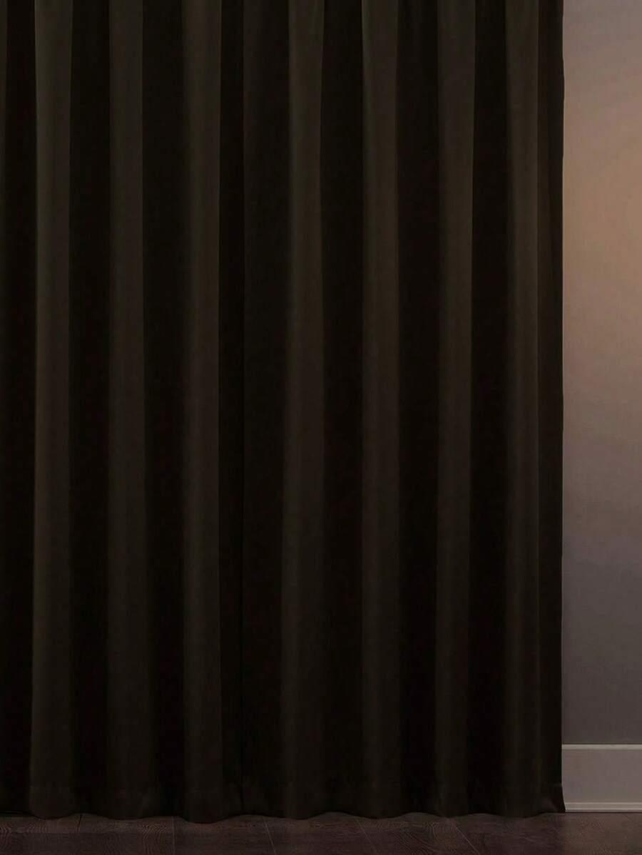 SHEIN BRĄZOWA ZASŁONA ZACIEMNIAJĄCA S07__60X130CM