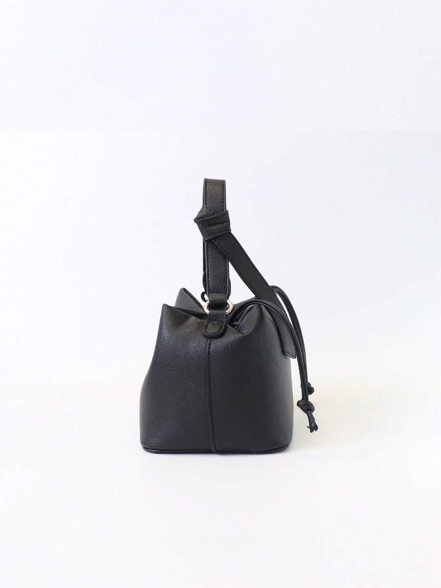SHEIN CZARNA TOREBKA IMITACJA SKÓRY S07__15X18CM