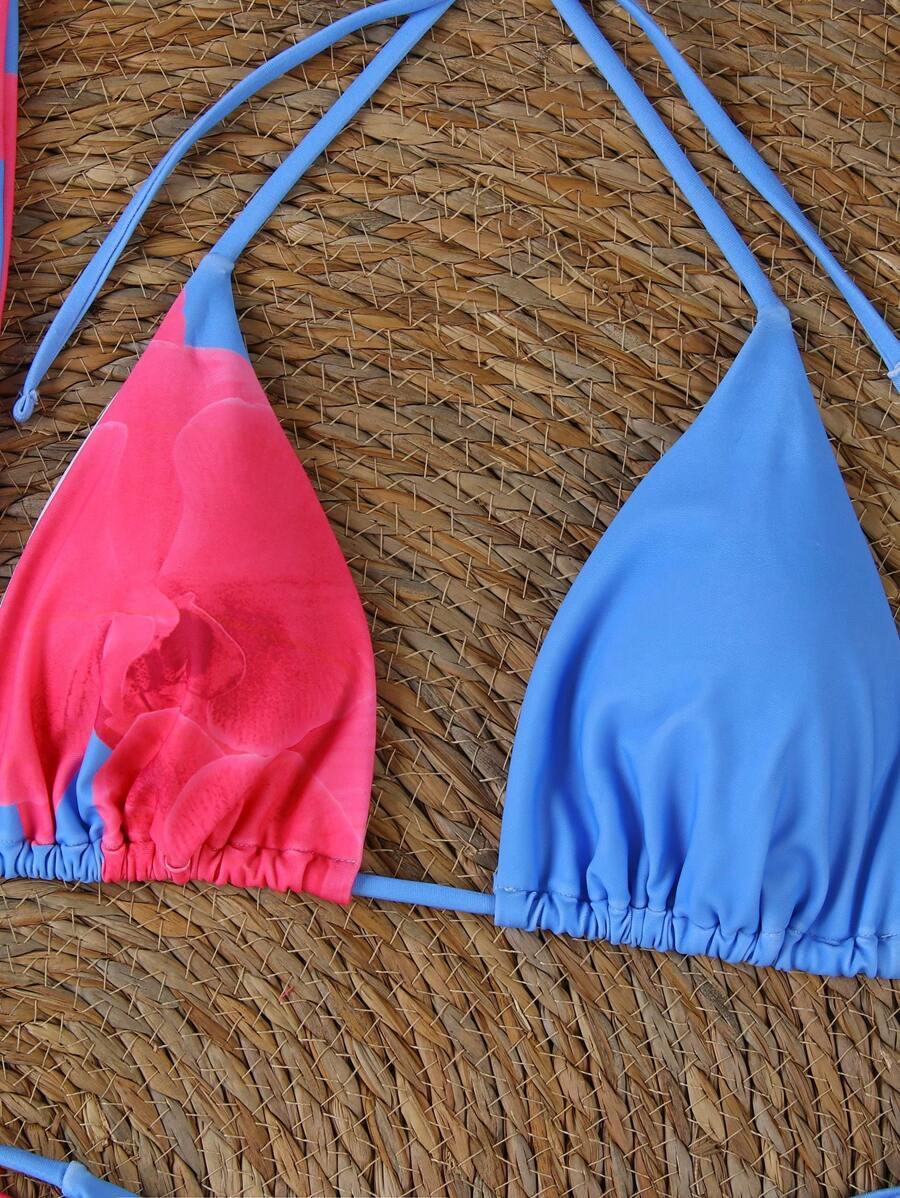 SHEIN DWUCZĘŚCIOWY STRÓJ KĄPIELOWY SPÓDNICA WZÓR S09__S