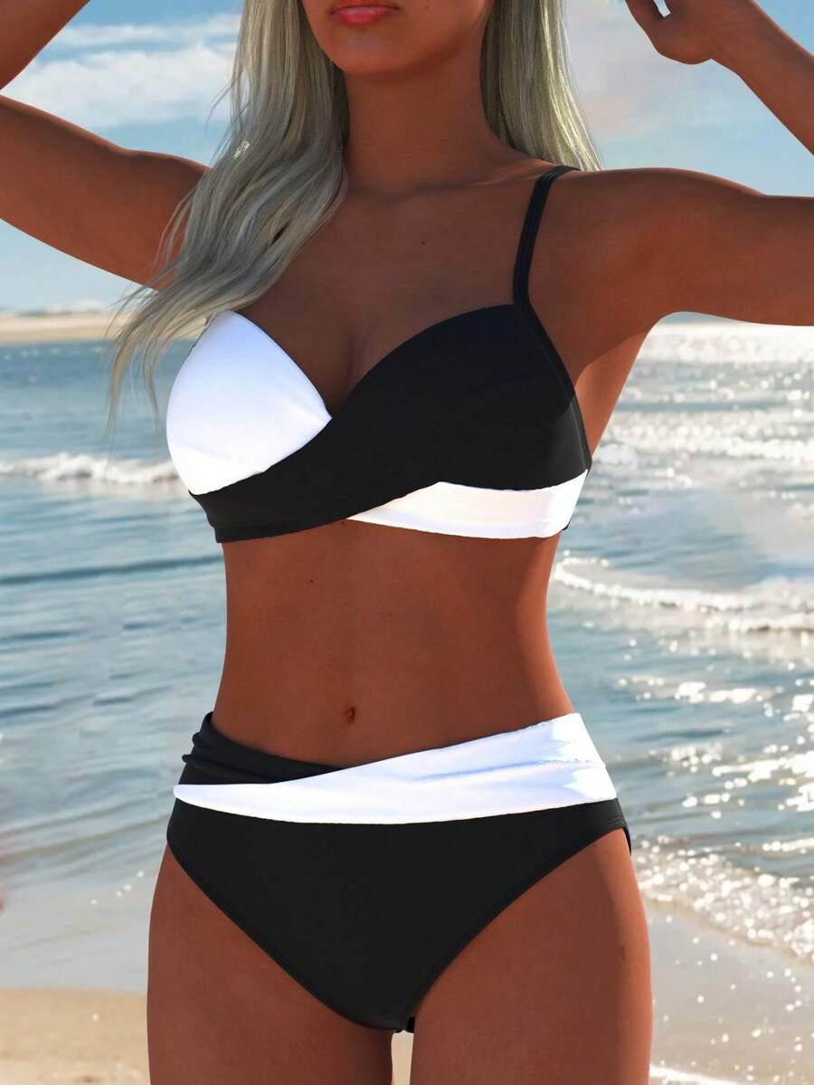 SHEIN DWUCZĘŚCIOWY STRÓJ KĄPIELOWY S09__S
