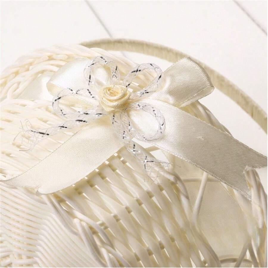 SHEIN BIAŁY KOSZ Z UCHWYTEM S07__18X8CM