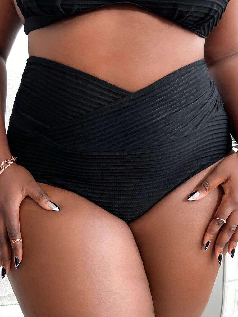 SHEIN CZARNY DÓŁ OD BIKINI S09__46